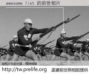 awesome list 的前世相片