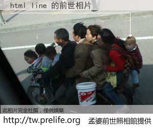 html line 的前世相片