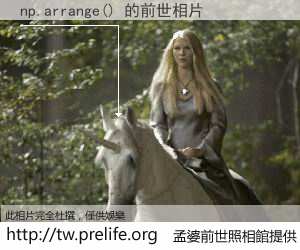 np.arrange() 的前世相片