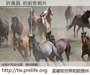許萬昌 的前世相片
