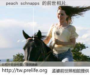 peach schnapps 的前世相片