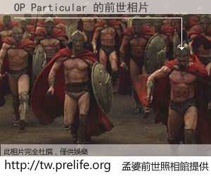 OP Particular 的前世相片