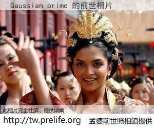 Gaussian prime 的前世相片