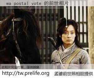 wa postal vote 的前世相片