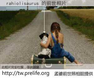 rahiolisaurus 的前世相片